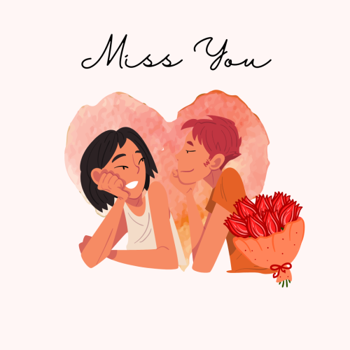 Miss You, a couple starring each other.