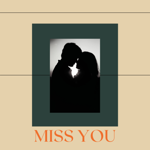 Miss You, a couple in dark.