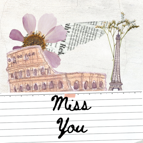 A beautiful drawing, Miss You.