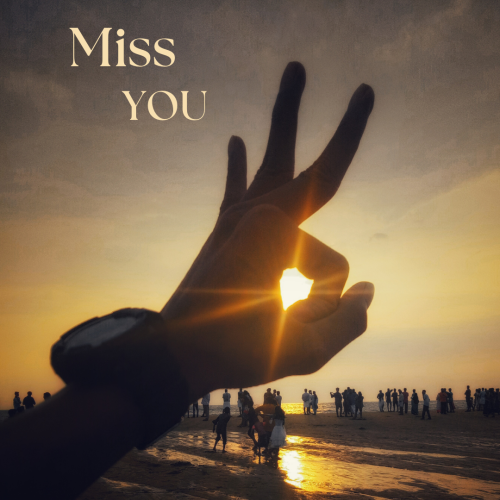 Miss you, a sea view.