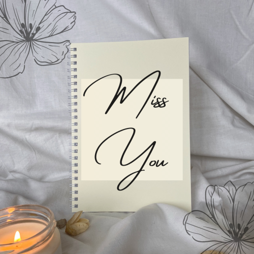 Flower drawings and a candle blowing, Miss You.