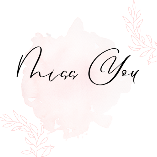 Miss you, a simple wish card.