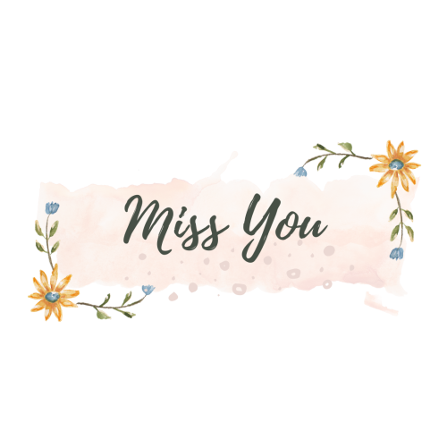 Miss You, wish card.