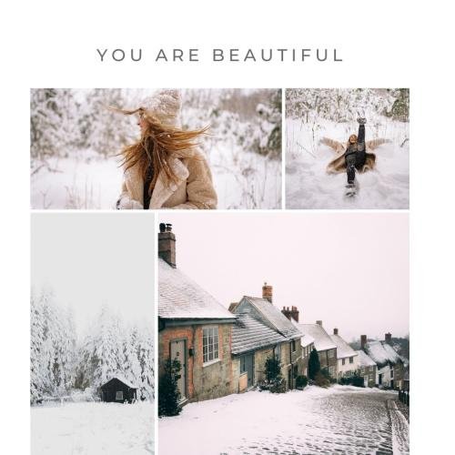 You-Are-Beautiful-Girl Enjoy In Snow