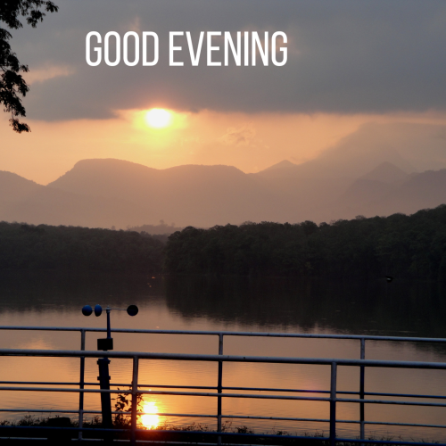 Good evening with a beautiful river view