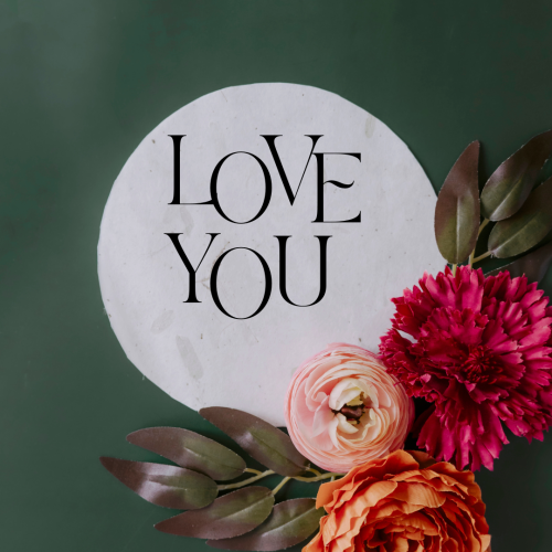 White hearts, Love you